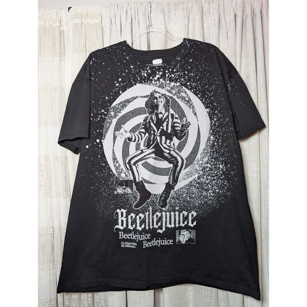 💐Beetlejuice Black Men's Halloween T-shirt